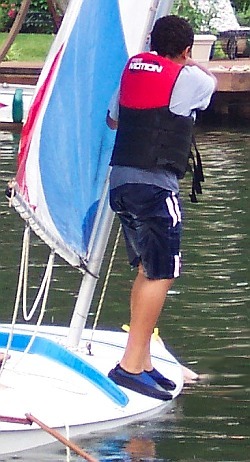 sailing man over board